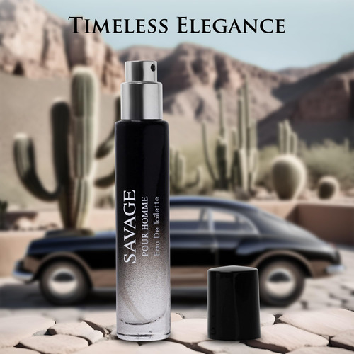 Perfume Novoflow Savage Para Homens Edt 15 Ml/0,5 Onças - Imagem 8