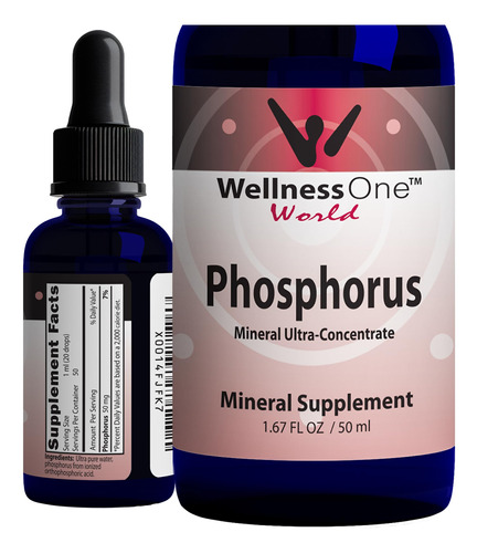 Suplemento Líquido De Fósforo Wellnessone 50 Mg 50 Porções 5