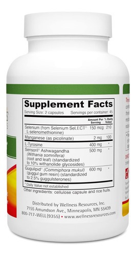 Suplemento | Recursos De Bem-estar | Thyroid Helper 90 Cápsu - Imagem 7