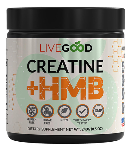 Suplemento Livegood Creatine Plus Hmb 250ml Para Músculos