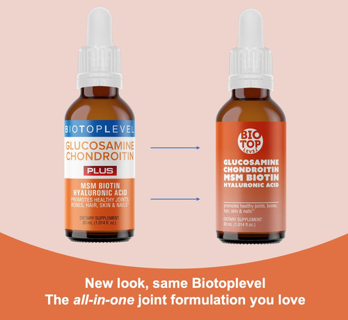 Suplemento Biolong Glucosamina Líquida, Condroitina, Msm, Bi - Imagem 2