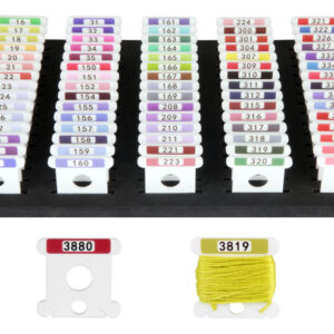 Bobinas De Fio Dental Bordado Hamtery White Acrílico 500 Uni