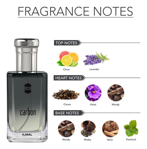 Perfume Ajmal Carbon Edp Para Homens 100ml - Imagem 2