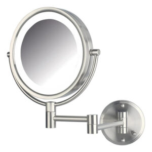 Espelho De Maquiagem Jerdon Led 8.5 8x, Níquel