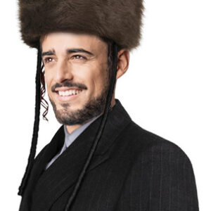 Fur Hat Dress Up America High Shtreimel Para Adultos (marrom