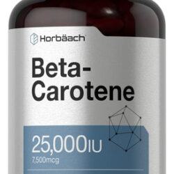 Suplemento Horbäach Beta Caroteno 25000 Ui De Cápsulas Gelat