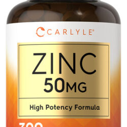 Suplemento Carlyle Zinc 50 Mg De Gluconato De Zinco 300 Comp