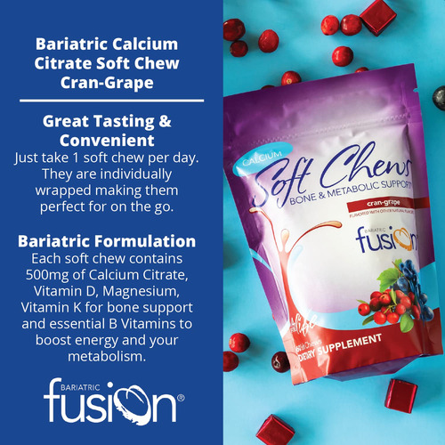 Suplemento Bariatric Fusion Cranberry Grape Calcium 500mg - Imagem 3