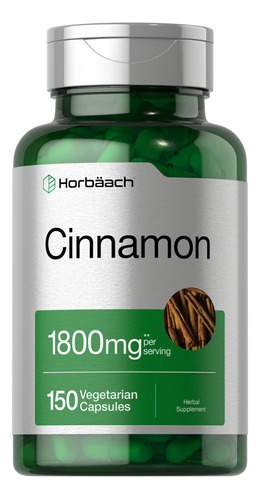 Suplemento Horbaach Canela 1800mg Ceilão 150 Cápsulas