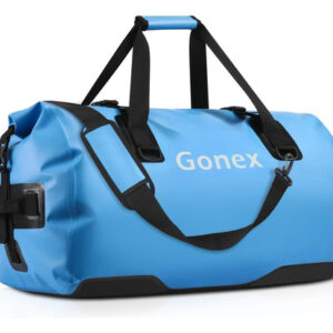 Mochila Gonex 60l Impermeável Para Viagem Seca Azul Claro