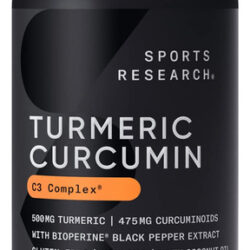 Suplemento Sports Research Complexo De Cúrcuma E Curcumina C
