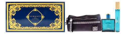 Versace Eros By Versace Para Homens Conjunto De Presente D