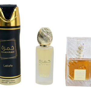Conjunto De Presentes Perfume Lattafa Khamrah, 3 Peças De De