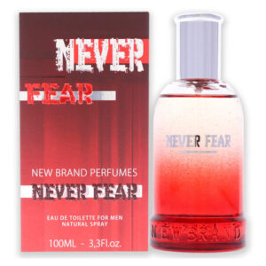 Never Fear, Da Nova Marca Masculina - Spray Edt De 3,3 Onças