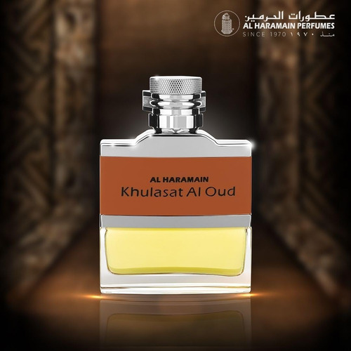 Perfume De Colônia Al Haramain Khulasat Al Oud 100ml Para Ho - Imagem 5