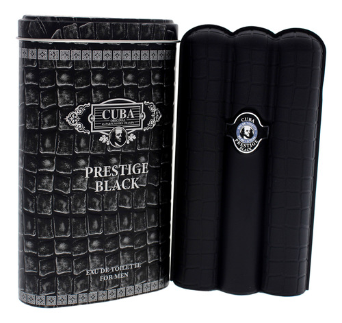Perfume Cuba Prestige Black Edt Spray Para Homens 90ml - Imagem 2
