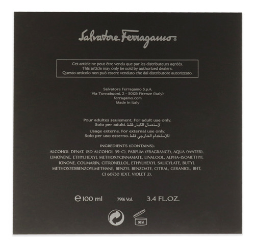 Perfume Masculino F Preto 100ml Edt Spray - Imagem 6
