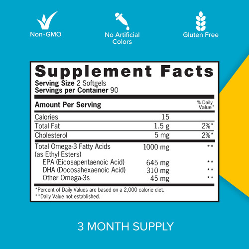 Suplementos Qunol Omega 3 Óleo De Peixe 1000 Mg Epa + Dha 18 - Imagem 2