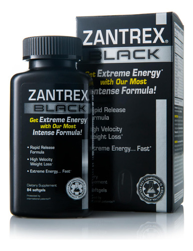 Suplemento De Perda De Peso Zantrex Black 84 Comprimidos