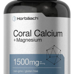 Suplemento Horbäach Coral Calcium 1500mg 150 Cápsulas W/ Mag