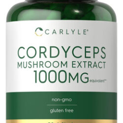 Suplemento De Extrato De Cogumelo Carlyle Cordyceps 1000 Mg