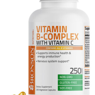Suplemento Do Complexo De Vitamina B Bronson Com Vitamina C