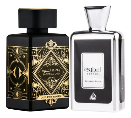 Conjunto De Presentes De Perfume Lattafa Bade"e Al Oud Oud For Glory + Ejaazi