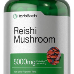 Suplemento Horbaach Reishi Mushroom Capsules 5000 Mg 200 Uni