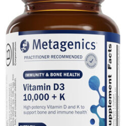 Suplemento Metagênico Vitamina D3 10.000 Ui Com Vitamina K2