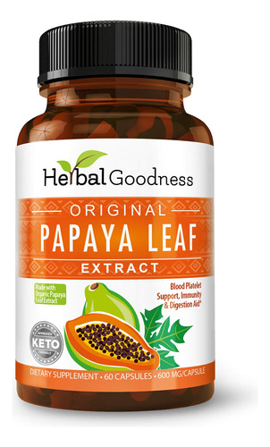 Suplemento Herbal De Mamão, Extrato De Folha De Mamão, Cápsu