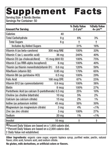 Suplemento Nordic Naturals Nordic Berries Citrus 200g - Imagem 2