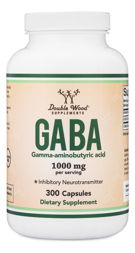 Suplemento Gaba Double Wood 500 Mg 300 Cápsulas - Imagem 4