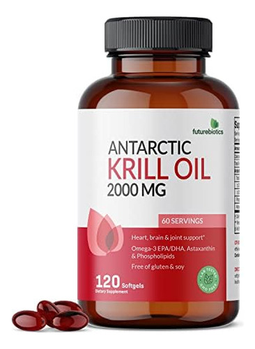Suplemento De Óleo De Krill Antártico Futurebiotics 2000 Mg
