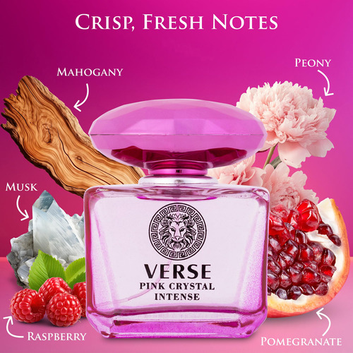 Perfume Novoglow Verse Pink Crystal Intense 100ml Para Mulhe - Imagem 2