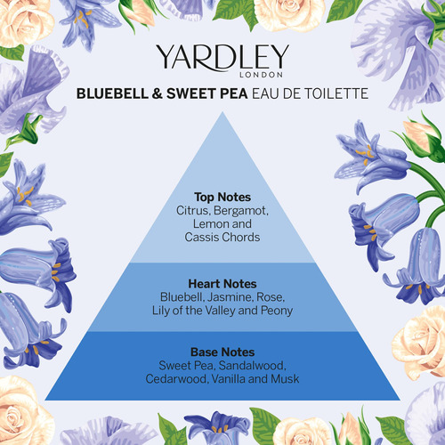 Perfume Yardley London Bluebell And Sweet Pea Eau De Toilett - Imagem 4