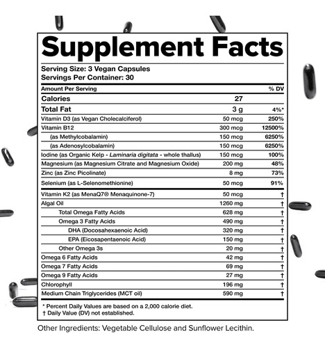 Suplemento Complementar Com Multivitaminas Veganas, Fornecim - Imagem 7