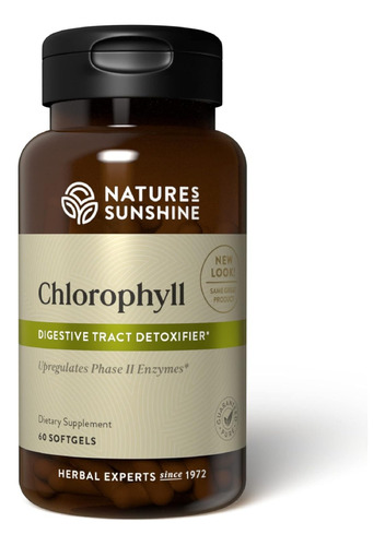 Suplemento Nature's Sunshine Chlorophyll 60 Cápsulas De Gel