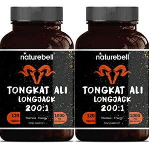 Suplemento Naturebell Tongkat Ali Extract 2001:1000mg X120