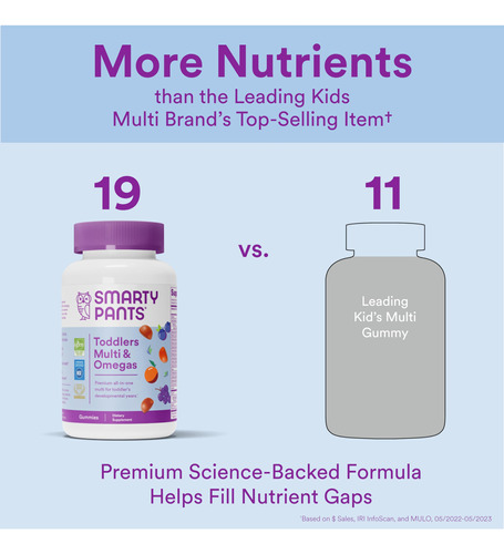 Gomas Multivitamínicas Smartypants Toddler 70 Unidades - Imagem 4