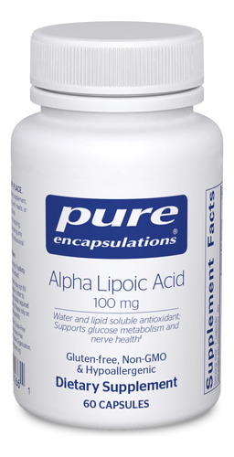 Suplemento De Encapsulamentos Puros De Ácido Alfa Lipóico 10