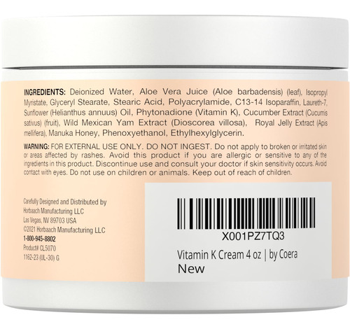 Creme Bruise Horbäach Vitamina K 120ml - Imagem 2