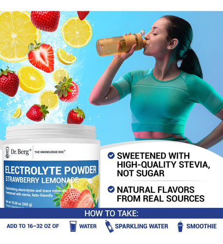 Eletrólito Em Pó Dr. Berg Hydration Keto Com 1l De Potássio - Imagem 6