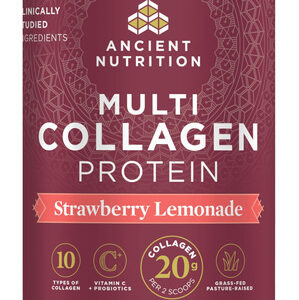 Proteína De Colágeno Em Pó Ancient Nutrition Strawberry 270