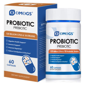 Suplemento Probiótico Omogs 120 Bilhões De Crus 18 Cepas 60