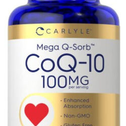 Suplemento Carlyle Mega Q-sorb Coq10 100 Mg 240 Cápsulas Gel