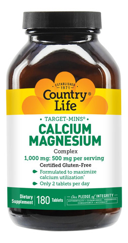 Suplemento Complexo De Cálcio E Magnésio Country Life 1000 M - Imagem 3