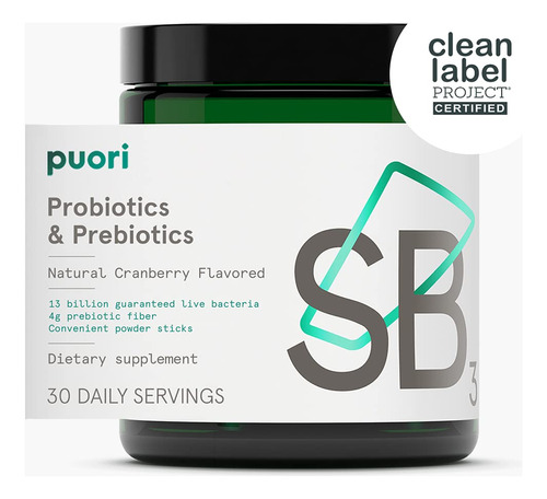 Suplemento Dietético Puori Probiotics Prebiotics 13b Cfu 30 - Imagem 8