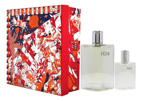 Conjunto De Presente Perfume Hermes H24 Para Homens, 100 Ml Edt Spray, 2 Peças - Imagem 4