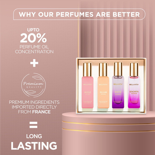 Conjunto De Perfumes Bella Vita Luxury Eau De Parfum Para Mu - Imagem 4
