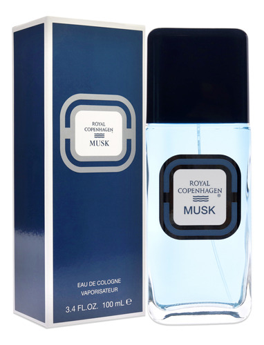 Perfume Royal Copenhagen Musk Eau De Cologne 100ml Para Home - Imagem 3